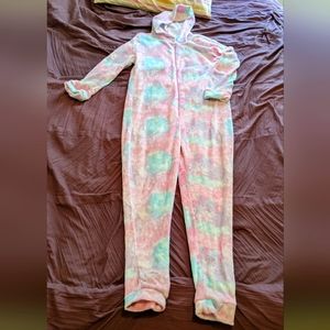 Women's tie dye onesie sleepwear
